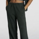 SKIMS Cotton Fleece Classic Straight Leg Pants Spruce L NWT Photo 0