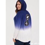 Torrid  Hoodie Super Soft‎ Lips Tie Dye Navy Blue Ombre Sz 2 (2X) Photo 8