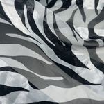 l*space Vintage Age Scarf Black White Animal Print 20" Square Polyester Womens Photo 2