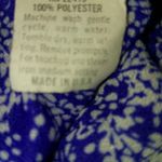 Ricardo M Cottagecore Vintage Short Sleeved Blue Floral Midi Dress Size M Photo 4