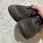 Sesto Meucci Corin Sneakers Size 7.5 Womens Chocolate Brown Metallic Suede Photo 4