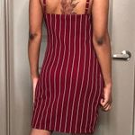 Red & White Spaghetti Strap Dress Medium Multiple Photo 3