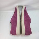 Vionic  Women Berry Purple Slip-on Jean Suede Sneakers Size 8 Elastic Laces Photo 6