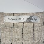 Altar'd State  Holis Striped Linen Set in Natural and Black Photo 7