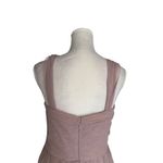 Birdy Grey Champagne Beige Nude Full-Length Tulle Gown Pleated Bodice XL Photo 3