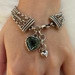 Brighton  Silver Heart Charm Bracelet Photo 0