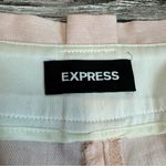 EXPRESS  Women's Paperbag Linen Tapered Leg Ankle Pants Pale Pink 10R 10 Regular Photo 5