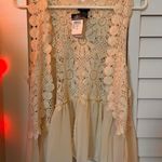 Rue 21 Boho Hippie Crochet Light Vest Photo 0