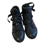 3.1 Phillip Lim Black Leather High Top Fashion Sneakers Designer Shoes Photo 3