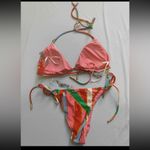 Cult Gaia  Estella in Vintage Stripe Print   Set S
Colorful Striped Bikini Set Photo 3