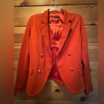 Versona  burnt orange jacket with gold buttons. Missing size tag. Photo 3