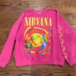 Urban Outfitters Hot Pink Nirvana Sweatshirt Photo 0