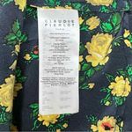 CLAUDIE PIERLOT Black Floral Silk Print RISMAH Dress Size S Photo 4