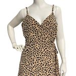 Sanctuary Women's Medium Wrap Dress Spaghetti Strap Cheetah Leopard Print Summer Photo 5