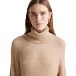 Quince Baby Alpaca Wool Knit Turtleneck Sweater Camel Size S Photo 2