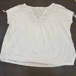 Wrap London Womens Size 4 Embroidered Tunic Top Boho Festival‎ Tie Sleeve White Photo 5