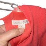 Double Zero  coral embroidered lace bell sleeve Boho western linen shift dress Photo 3