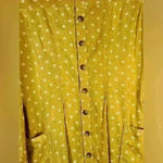 Maeve | Anthropologie Moana Linen Blend Button Back Belted Blouse Size 2 Gold Photo 7