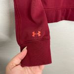 Under Armour Women S Maroon Red Project Rock Sweatshirt Cropped Fleece Photo 4