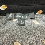 Adrianna Papell  Polka Dot Blouse Women’s Large Black Flutter Sleeve Top Photo 6