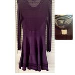 Diane Von Furstenberg  Purple Plum Stretch Lace Dress Photo 1