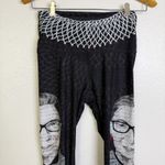 Yoga Democracy RGB Ruth Bader Ginsberg Leggings Womens Small Black Gym Stretch Photo 4