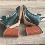ZARA | Green Leather Snake Print Mules 36 Photo 8