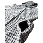 Cliche’ Black & White Houndstooth Hooded Fury Coat Size L Black Size L Photo 5