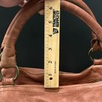 MONI MONI Cinzia Moniaci Brown Italian Leather Studded Splendor Tote Satchel Bag Photo 9