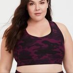 Torrid  Active Burgundy Camo Lattice Sports Bra Size 0 Photo 98