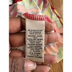 ECI New York Skirt Boho Pull On A-Line Skirt Maxi Red Green White Chevron Size L Photo 10