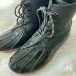 Charlotte Russe Sz 9 Womens Black Duck Boots Photo 1