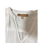 Ellen Tracy  Womens Top White Boho Blouse With Embroidered Detail Size M Photo 7