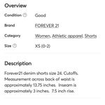 Forever 21 Denim Jean Shorts Hombre Tie Dye Cutoffs  Womens 24 Low Rise Photo 11