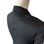 Theory  Pinstripe Blazer Jacket Linen Blend Black 4 Photo 6