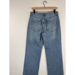 We The Free People Womens Jeans Blue Long Lines Slit Straight Button Fly Size 28 Photo 7
