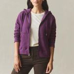 American Giant Women's Relaxed Classic Full Zip 2.0 Made in USA Size XS Purple Photo 10