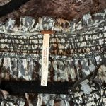 Free People  Floral Black and White Women's Shirt Photo 1