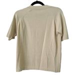 Como Sport Autumn Floral Short Sleeve Sweater Made In Italy Size Small Tan Photo 1