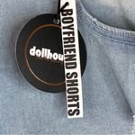 Dollhouse Size 24W Distressed With Holes Rolled Cuff Hem Light Wash Deni… Photo 5