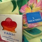 Farm Rio  for Anthropologie Yellow Pink Floral large Sleeveless top tropical boho Photo 3