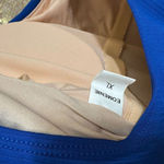 Eomenie Womens Royal Blue Ribbed Scoop Neck Swimsuit XL NWT Photo 5