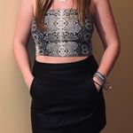Berksha Snake Print Tube Crop Top Photo 3