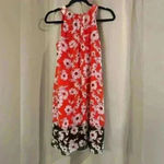 Sandra Darren Women’s Red Floral  Dress Photo 1