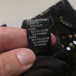 August Silk  Knits women’s black lined sequined fancy t-shirt, size medium Photo 5