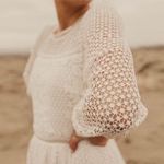 BHLDN NEW  Edina Guipire Lace Tea Length Midi Dress Wedding Bridal Anthropologie Photo 1