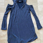 Ing+ Blue Cold Shoulder Long Sleeve Short Dress/long Top Size M‎ Size M Photo 0