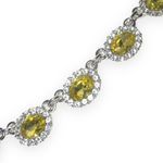 Charter Club  Silver Tone Jonq Pave Crystal Oval Necklace Photo 3