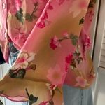 Jonathan Martin Sophisticates by  VTG Rose Patterned Buttoned Collared Blouse Top Photo 1