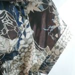 BCBG MaxAzria XS Animal Print Satin Fitted Top Photo 5